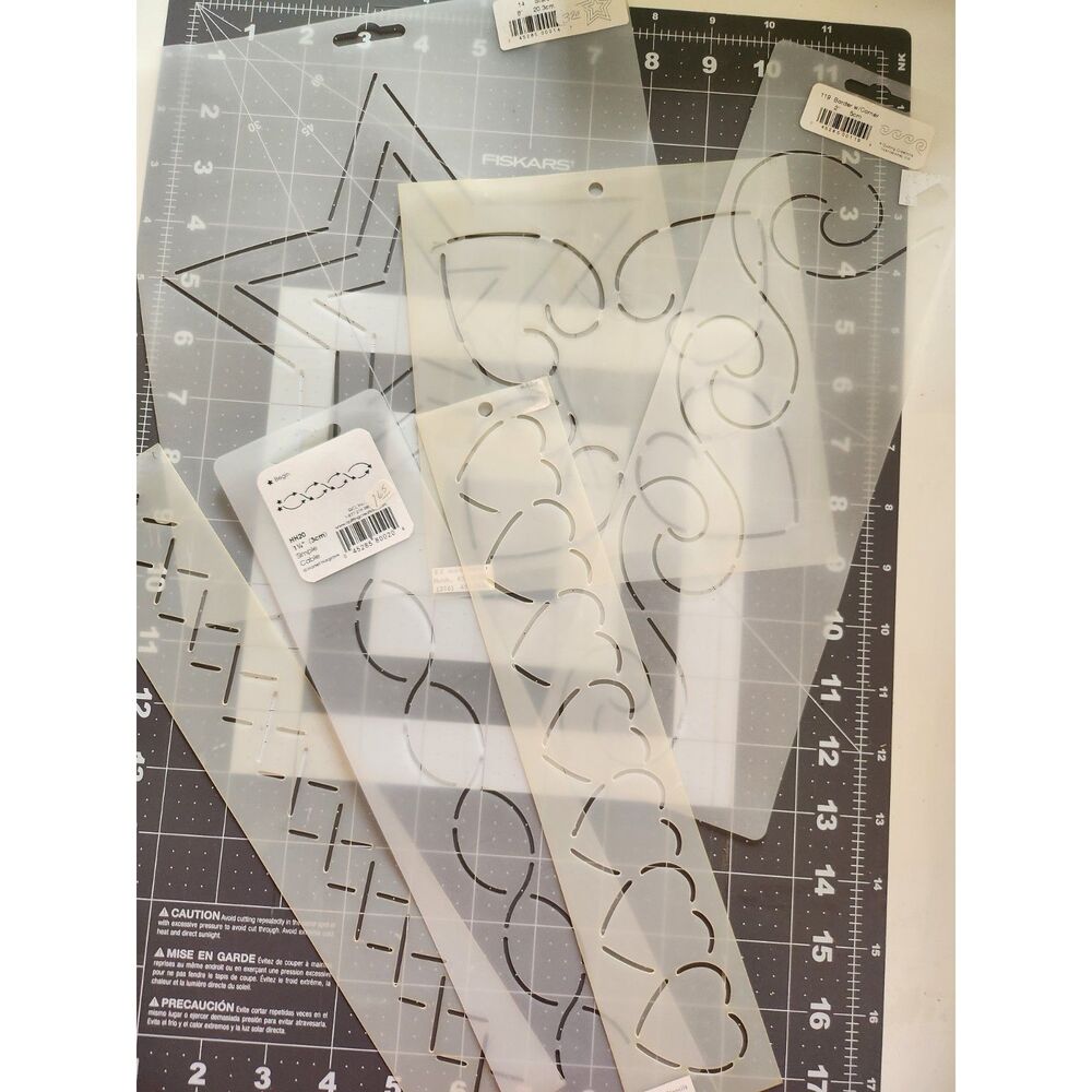 6 Reusable Quilting Stencils B11